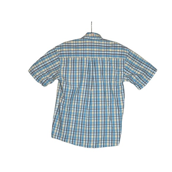 Wrangler 20X Mens Blue Plaid Short Sleeve Button Down Shirt Size Medium‎ - Picture 3 of 7